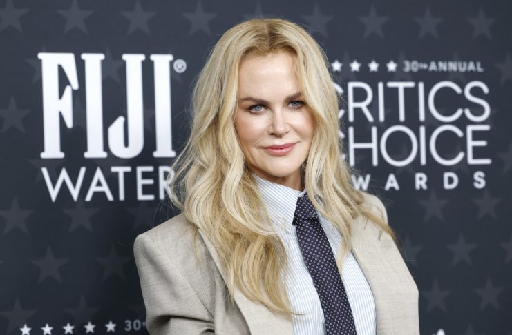 Nicole Kidman Makes A Bold Fashion Statement With Suit And Tie At Critics Choice Awards