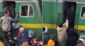 Watch: Passengers Occupy Train Engine Amid Maha Kumbh Travel Chaos