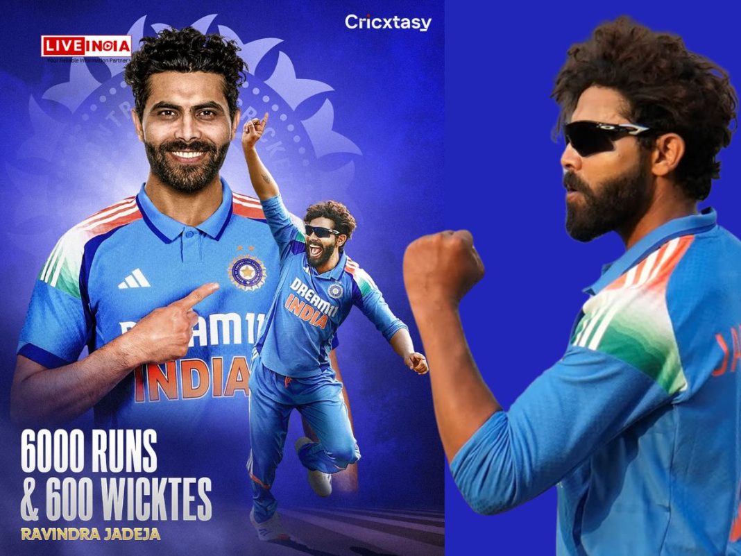 Ravindra Jadeja Joins Elite Club with 600 International Wickets