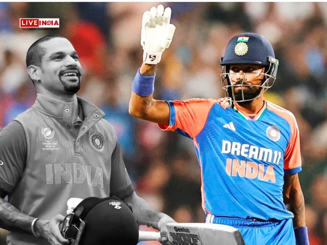 Hardik Pandya Surpasses Shikhar Dhawan to Become India’s Fifth-Highest T20I Run-Scorer