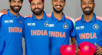 Champions Trophy: Team India Unveils Jersey Featuring Host Nation Pakistan’s Name