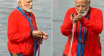 PM Modi Takes Holy Dip at Triveni Sangam During Mahakumbh Mela in Prayagraj