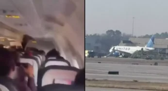 Video- United Airlines Plane Catches Fire During Take-Off, Passengers Scream for Safety