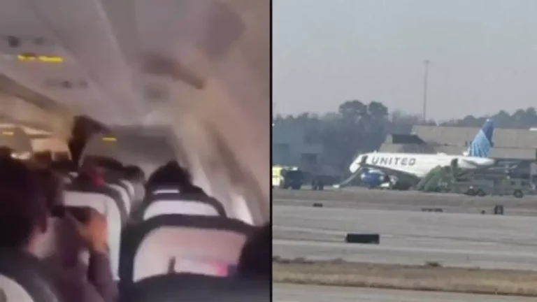 Video- United Airlines Plane Catches Fire During Take-Off, Passengers Scream for Safety