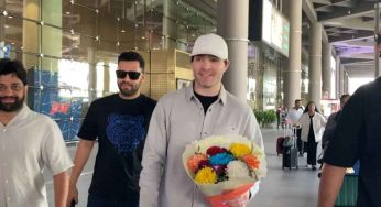 Amy Jackson’s Husband Ed Westwick Excited For Ind Vs Pak Clash, Spotted At Mumbai Airport