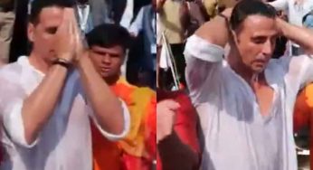 Akshay Kumar Takes a Holy Dip in Triveni Sangam at Maha Kumbh 2025