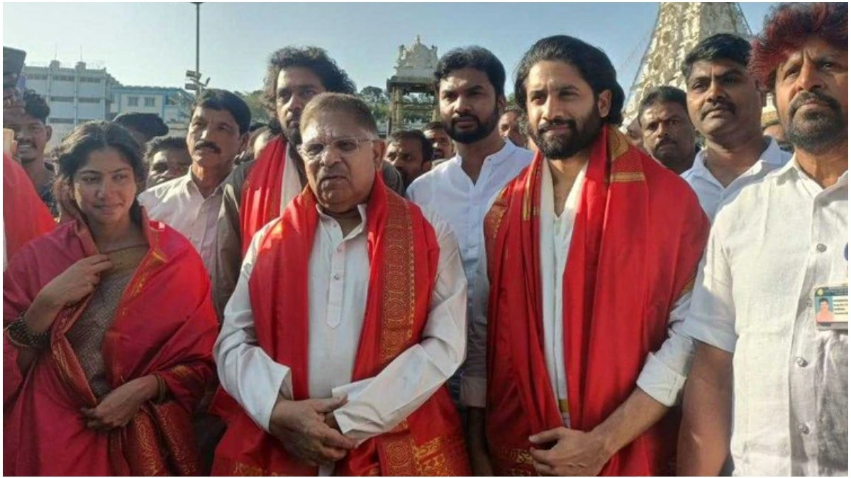 Naga Chaitanya, Sai Pallavi Seek Blessings At Tirupati Temple After 'Thandel' Box Office Success
