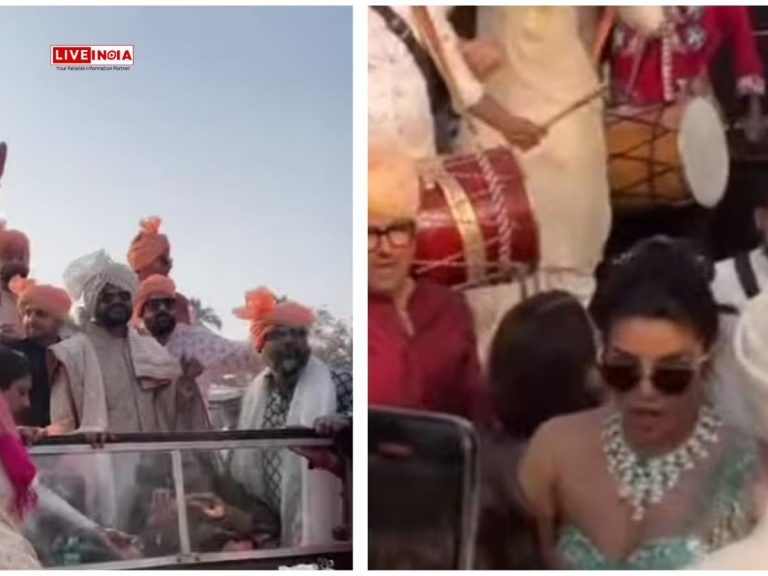 Priyanka Chopra Dances to ‘Gallan Goodiyan’ at Brother Siddharth’s Baraat-Watch