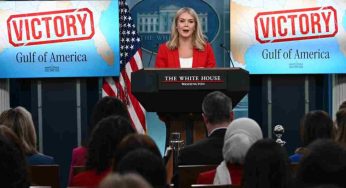 White House Declares ‘Victory’ in Press Dispute, Displays ‘Gulf of America’ on TV Screens