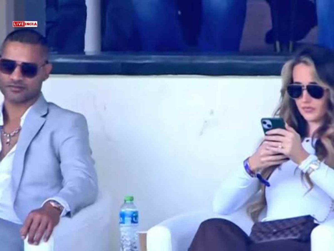 Champions Trophy: Shikhar Dhawan Spotted with Mystery Woman at India–Bangladesh Match, Internet Goes Wild