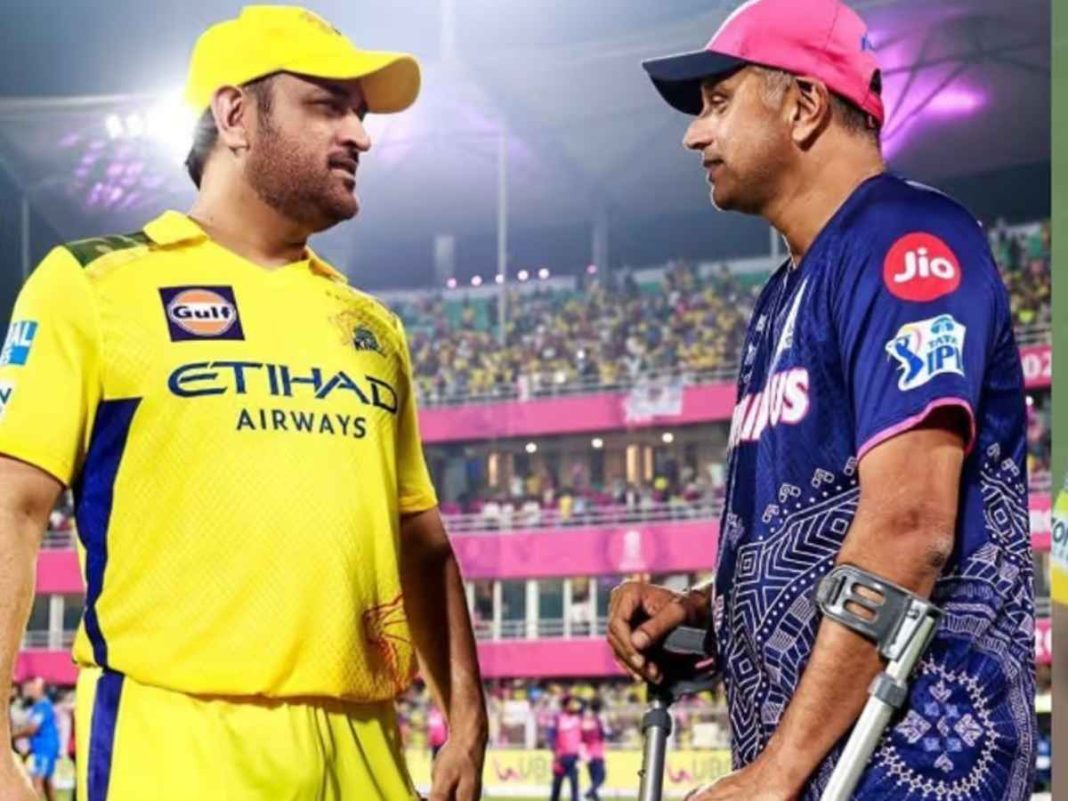 IPL 2025: MS Dhoni Meets Injured Rahul Dravid After RR vs CSK Clash, Netizens Say 'Two Legends In A Frame'