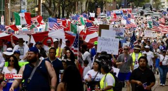 Thousands Rally in Dallas Against Trump’s Immigration Policies, Demand Release of Detained Students