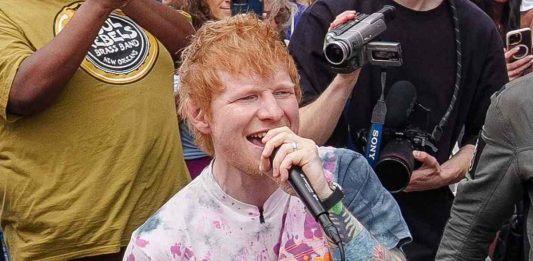 Ed Sheeran Surprises Fans With Impromptu Performance Of New Single 'Azizam' In New Orleans