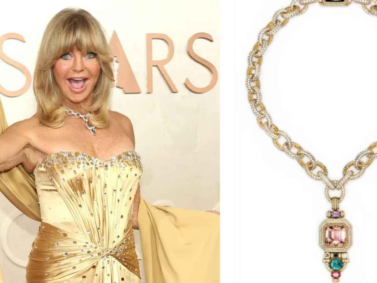 Goldie Hawn Stuns In Sabyasachi Necklace At Oscars Party