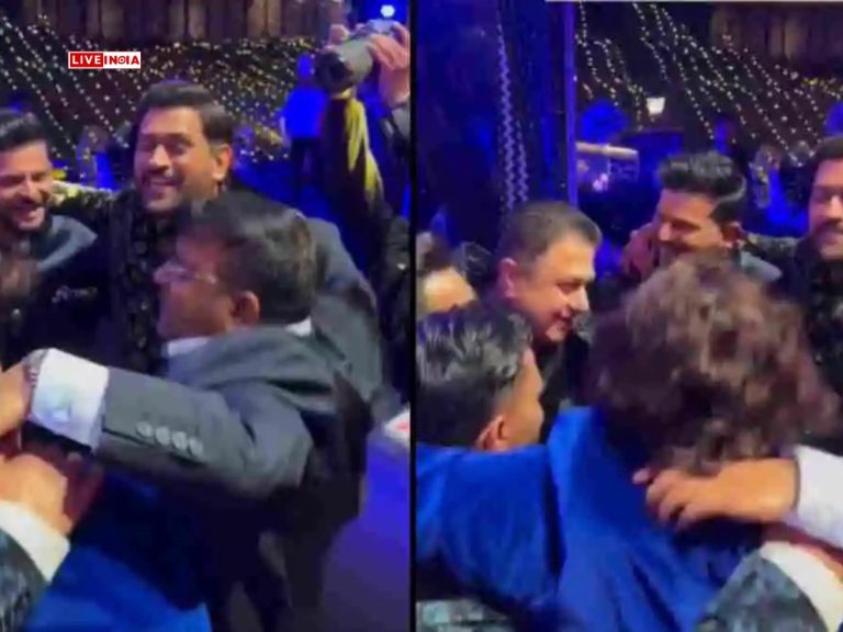 Watch MS Dhoni’s Burraaahh Dance at Rishabh Pant’s Sister Sakshi’s Wedding