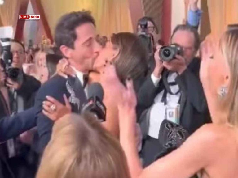 Oscars 2025: Halle Berry & Adrien Brody Recreate Their 2003 Kiss on the Red Carpet – Watch!