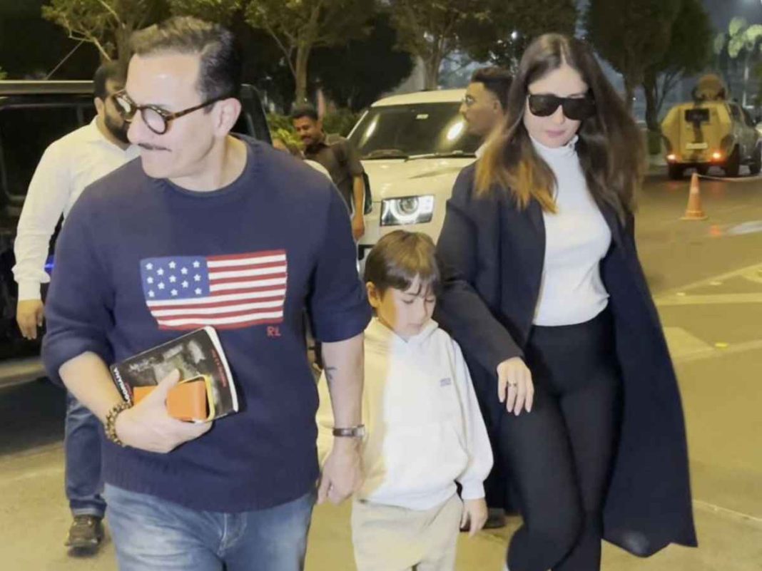 Kareena Kapoor, Saif Ali Khan Set Fashion Goals At Mumbai Airport Ahead Of Holi Celebrations