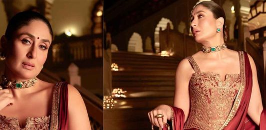 Kareena Kapoor Khan Dazzles In Red & Gold At IIFA Digital Awards 2025