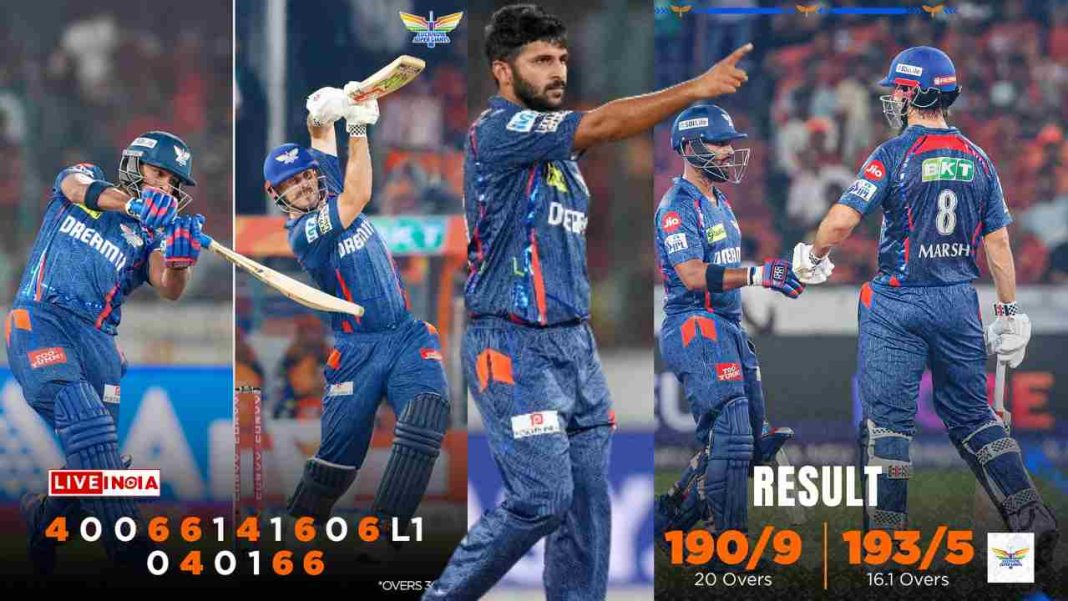 Pooran, Marsh & Shardul Power Lucknow Super Giants to Dominant Win Over Sunrisers Hyderabad