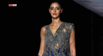 Ananya Panday Turns Showstopper in Dazzling Silver-Blue Look at Lakmé Fashion Week 2025