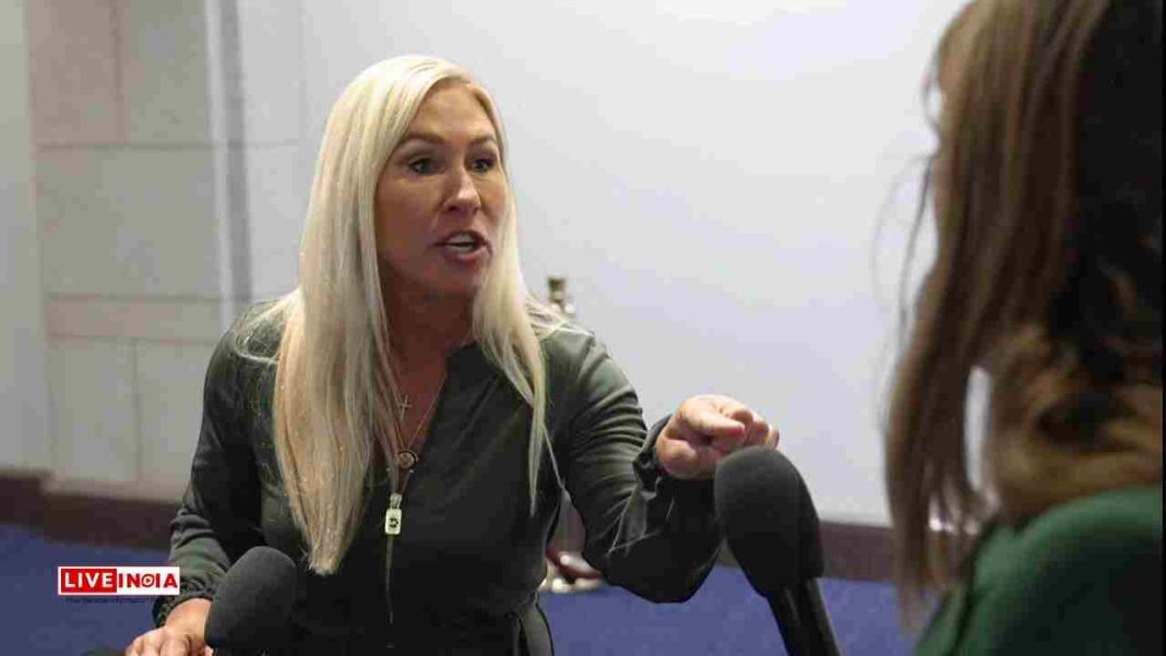 Marjorie Taylor Greene Tells UK Journalist to “Go Back” Amid Signalgate Press Clash