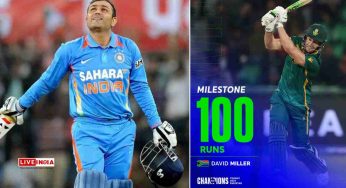 Miller Breaks Sehwag’s 23-Year-Old Record, But South Africa’s Dream Shatters in Champions Trophy Semi-Final
