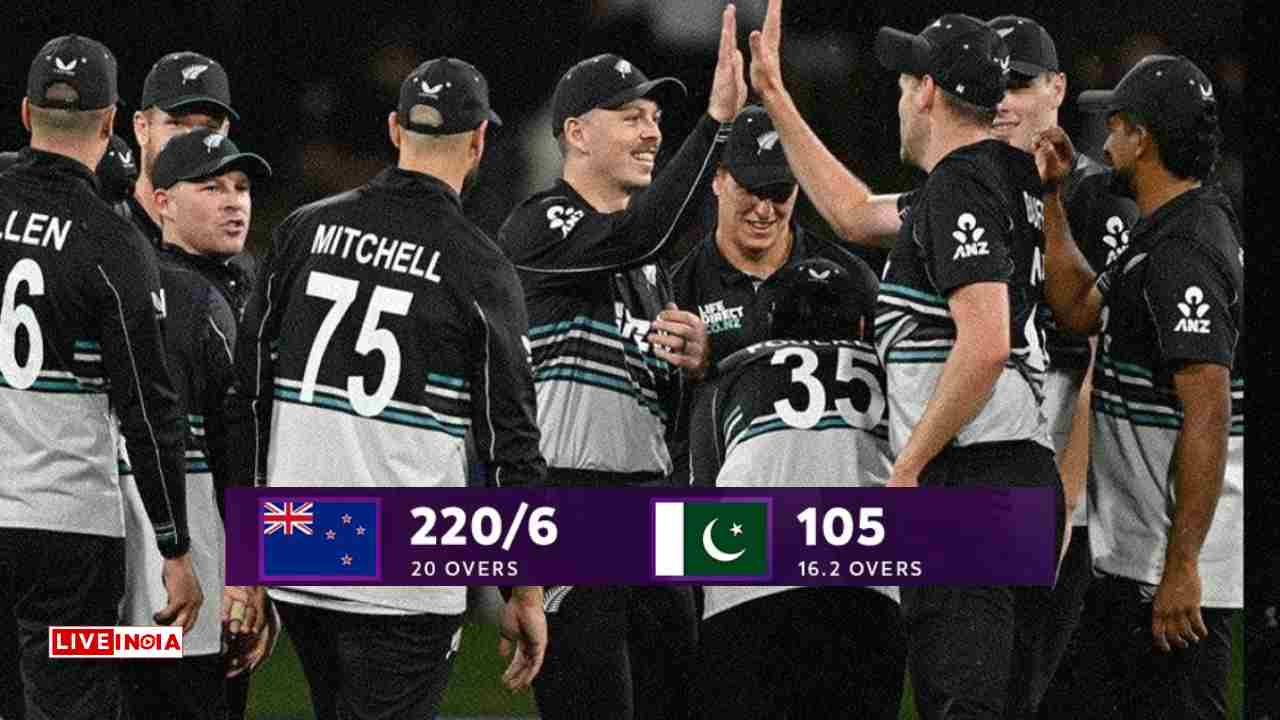 Duffy, Foulkes Star as New Zealand Crush Pakistan by 115 Runs to Seal T20I Series