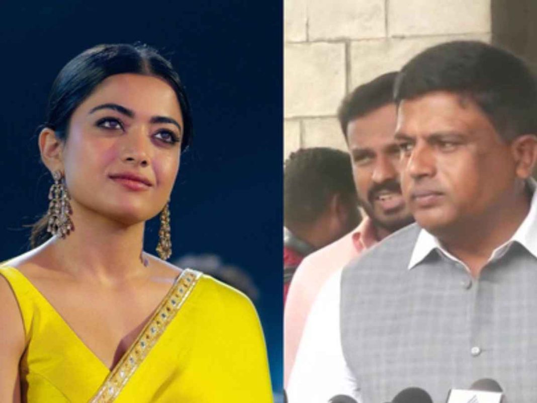 Karnataka Congress MLA Criticizes Rashmika Mandanna For Disrespecting Kannada Language