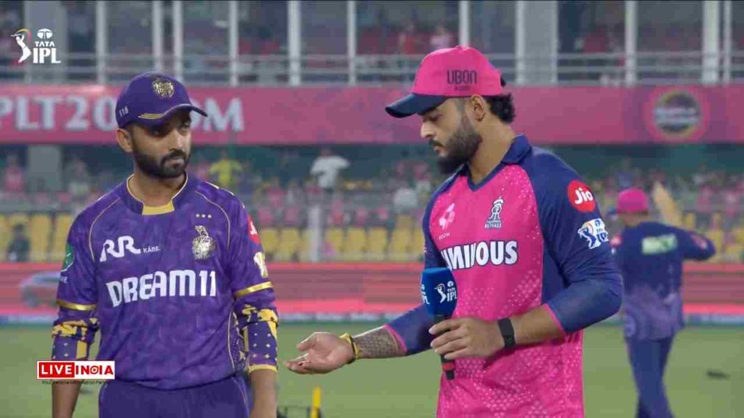 IPL 2025: KKR Win The Toss, Opt To BOwl First Against RR