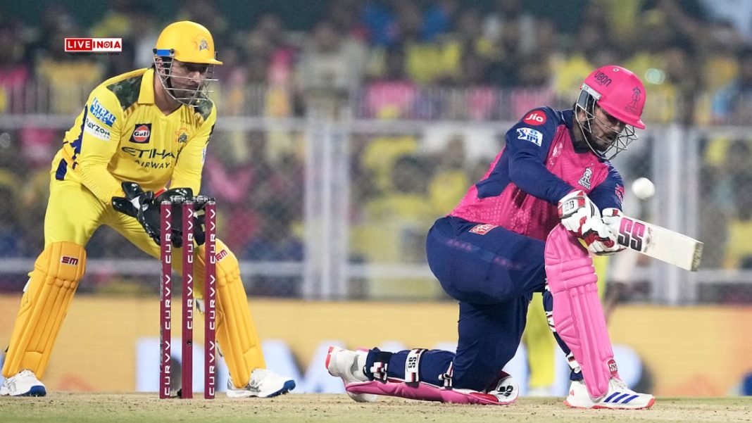 Nitish Rana’s Blazing 81 Powers RR to 182/9 Against CSK in IPL 2025 Thriller
