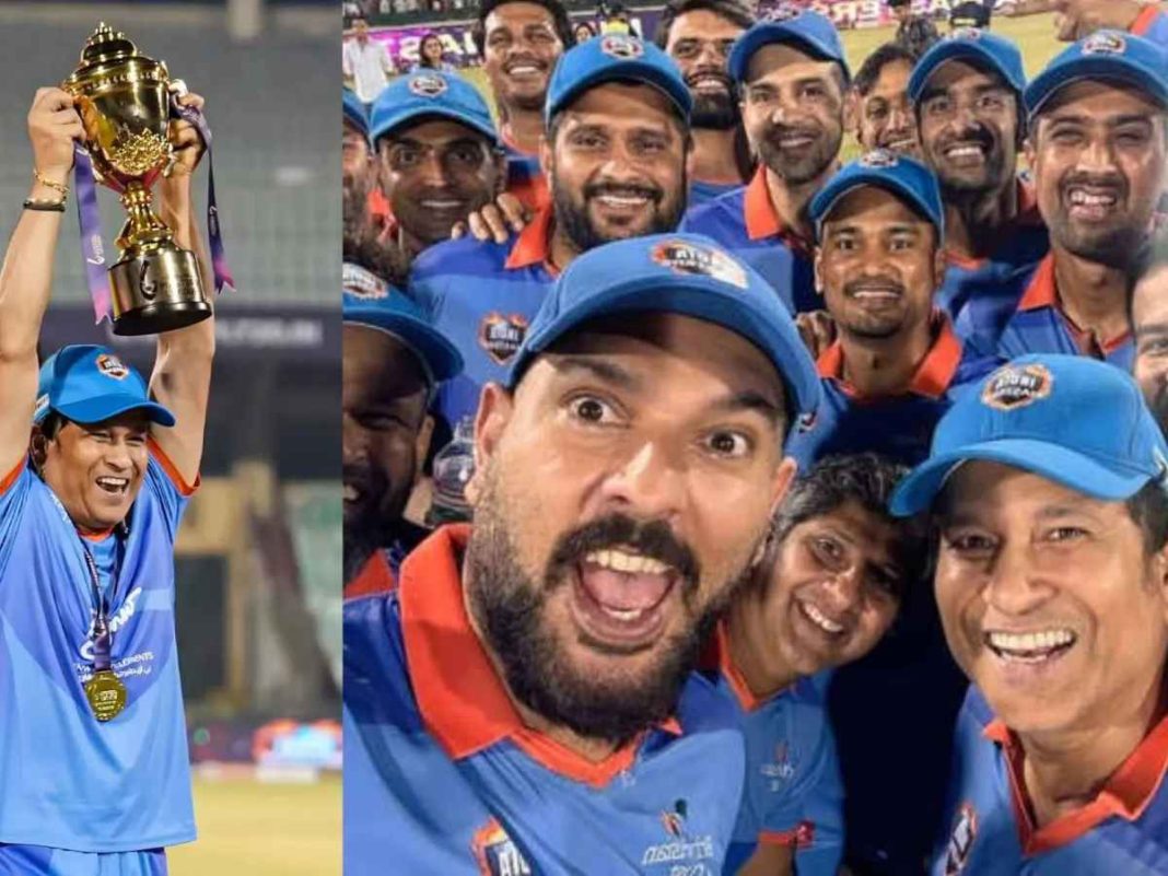 Sachin Tendulkar Celebrates India Masters' Victory In IML 2025
