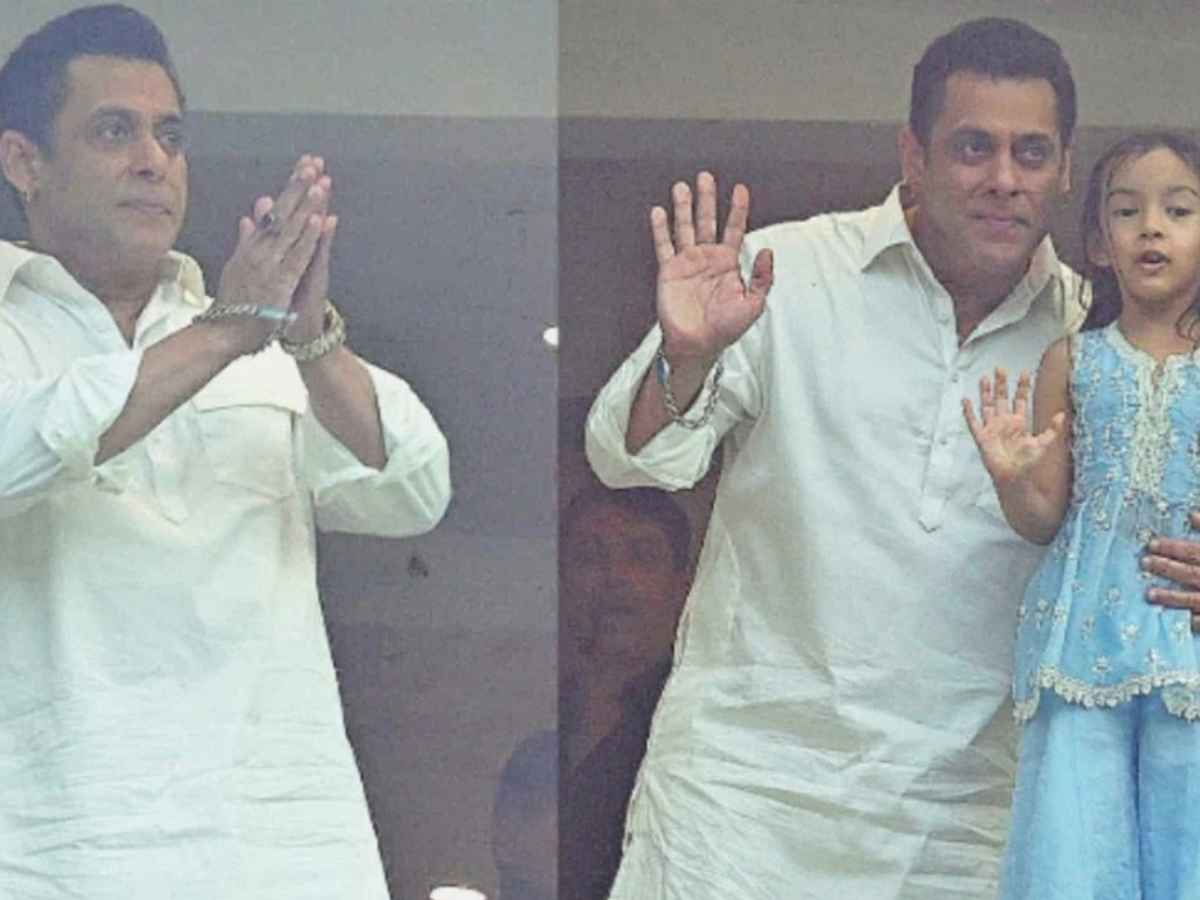 Salman Khan Greet FanS On Eid, See Pictures