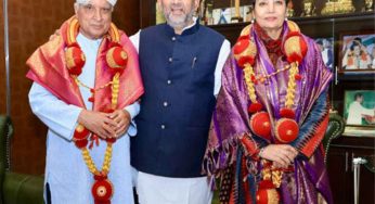 DK Shivakumar Hosts Shabana Azmi And Javed Akhtar At His Residence
