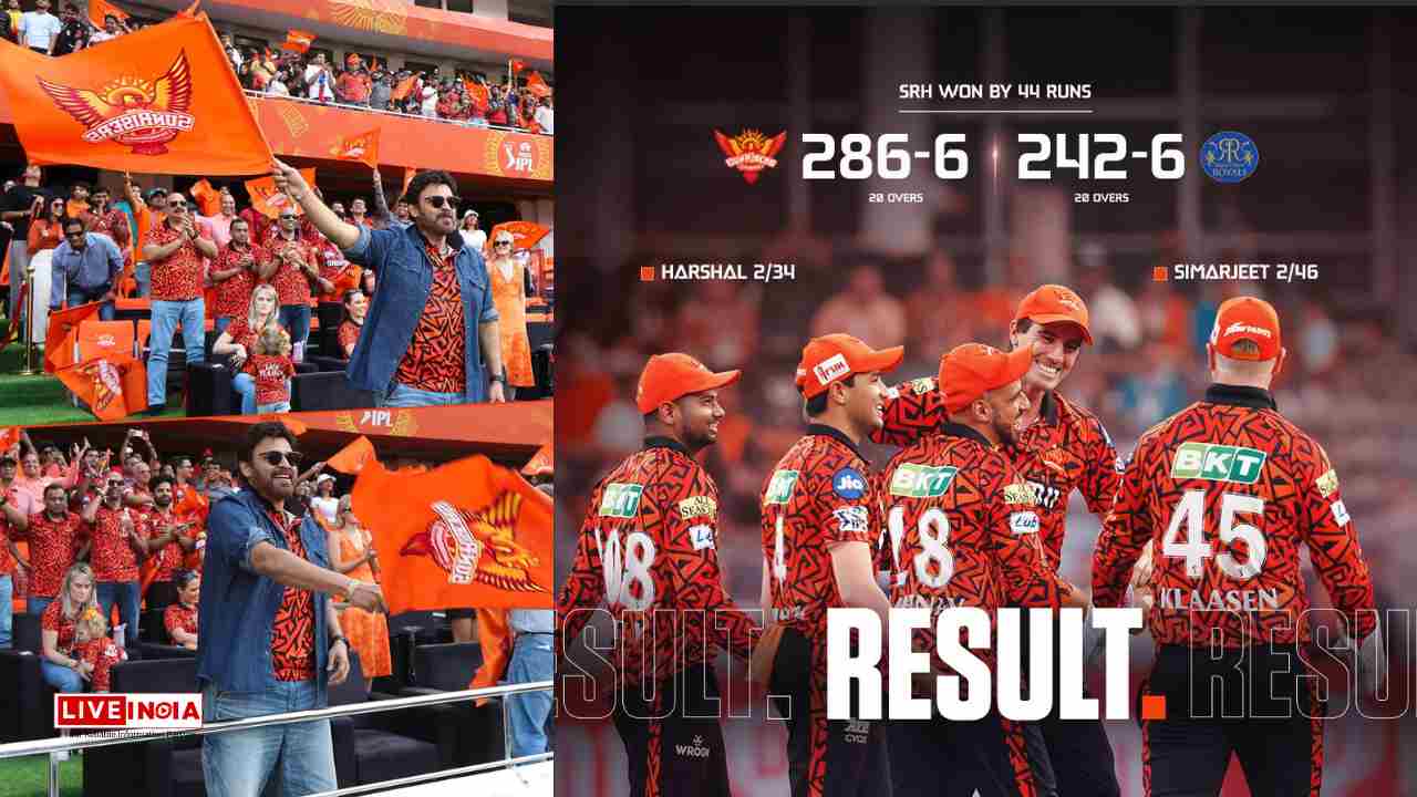 Sunrisers Hyderabad Smash Records with Historic 286 Total, Beat Rajasthan Royals by 44 Runs