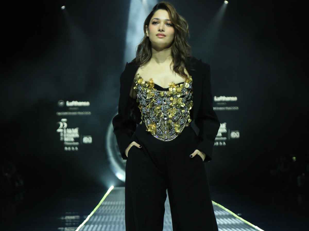 Tamannaah Bhatia Stuns In Corset-Style Look At Lakme Fashion Week 2025