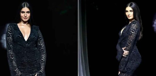 Tara Sutaria Dazzles In Black Lace Gown At Lakme X FDCI 2025