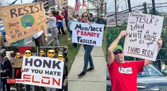 Mass Protests Erupt Across US and Europe Demanding Elon Musk’s Resignation from Government Role