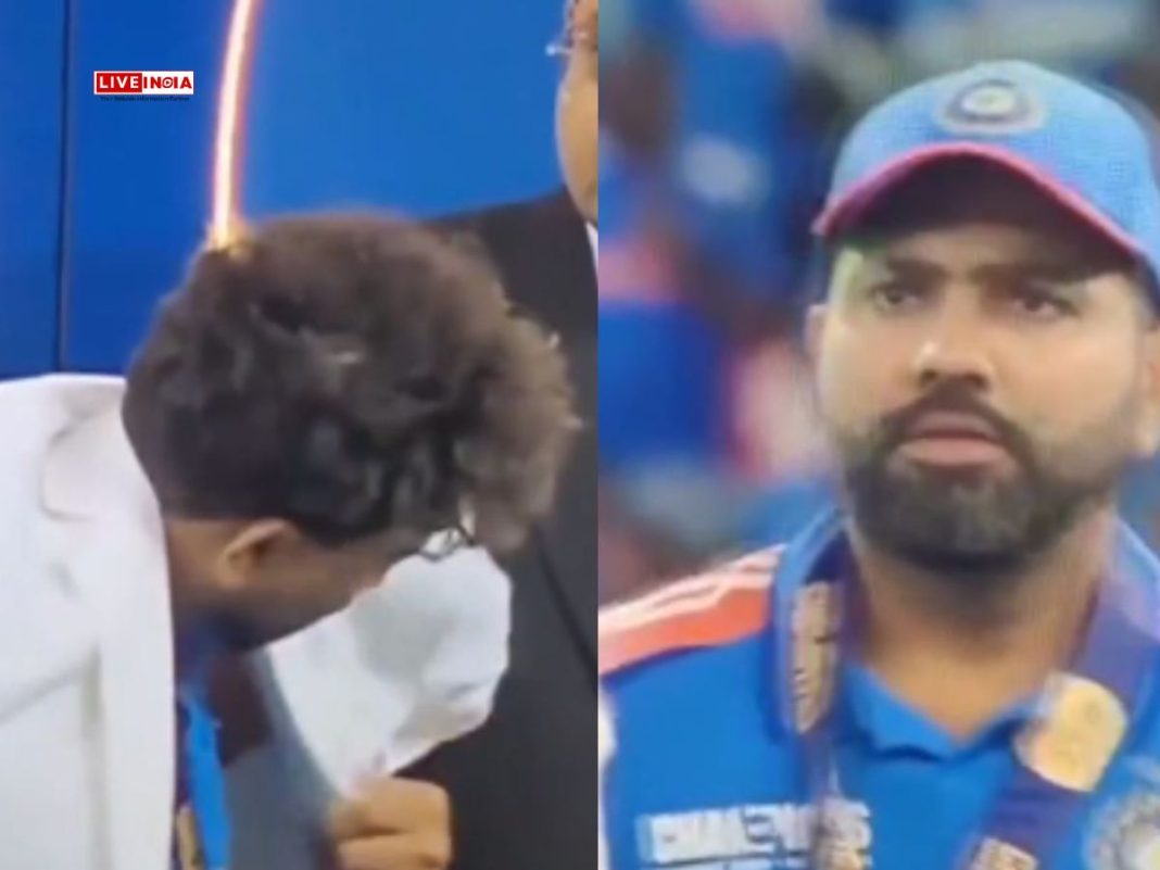 Rohit Sharma’s Death Stare at Kuldeep Yadav During Champions Trophy Ceremony Goes Viral! Watch