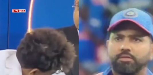 Rohit Sharma’s Death Stare at Kuldeep Yadav During Champions Trophy Ceremony Goes Viral! Watch