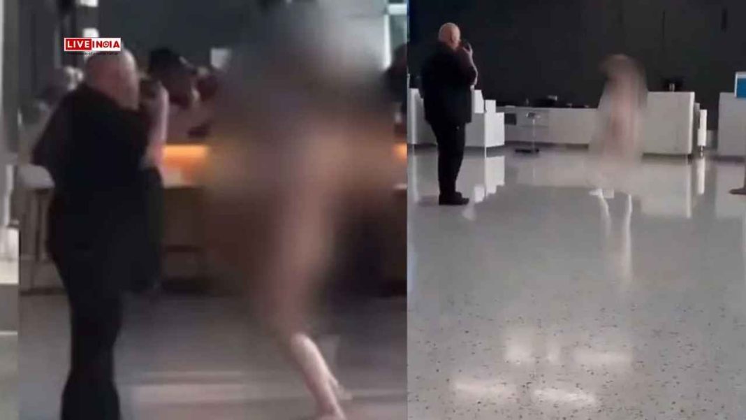 US Woman Goes on Naked Rampage at Texas Airport, Bites and Stabs Staff With Pencil