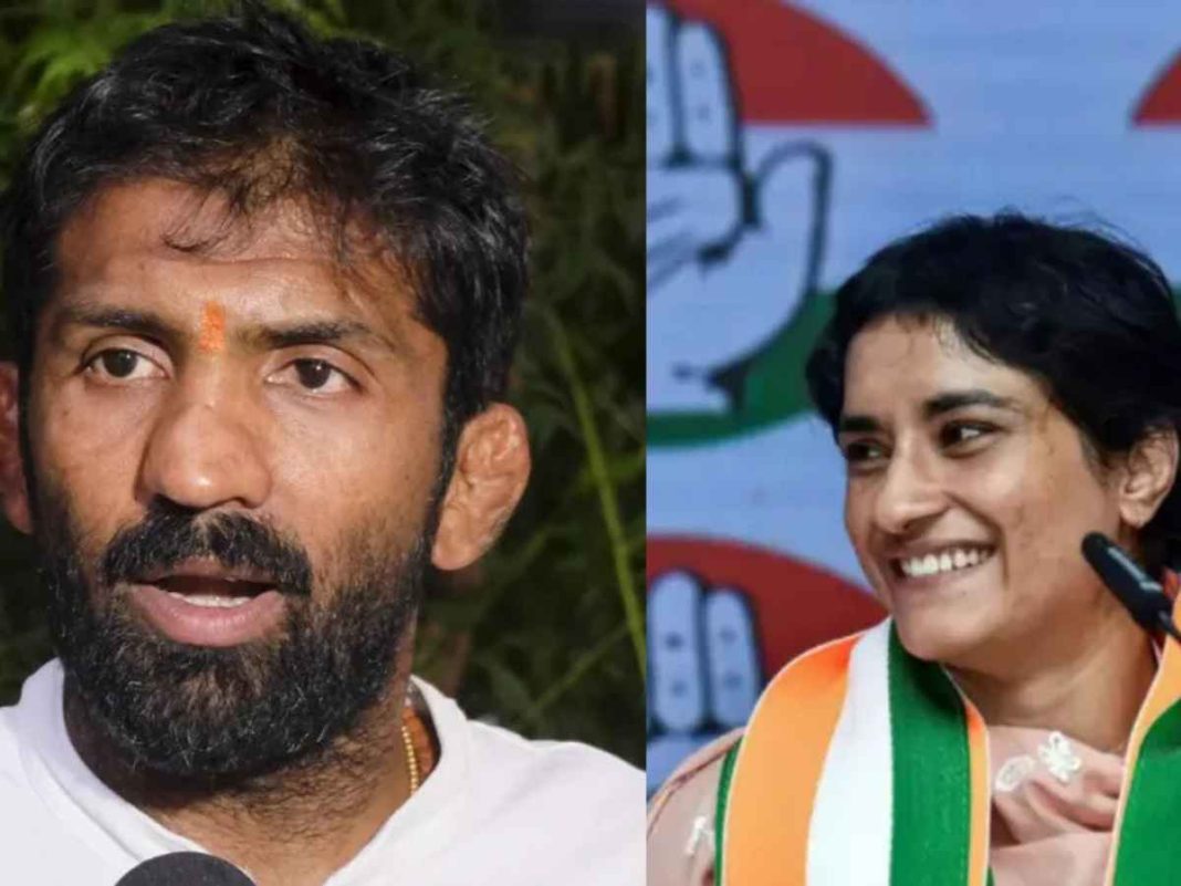 Yogeshwar Dutt Takes Jibe At Vinesh Phogat Over Haryana Govt Benefits