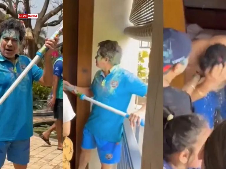 Sachin Tendulkar's Holi Surprise for Yuvraj Singh: Watch the Viral Celebration 🎉🏏
