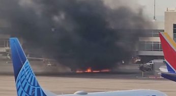 🚨 American Airlines Plane Catches Fire at Denver Airport: 178 People Onboard-Video