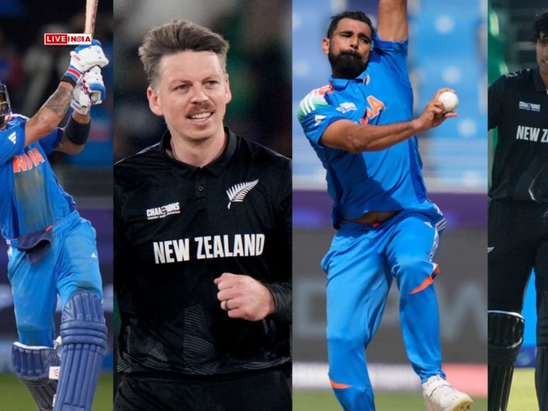 Champions Trophy 2025 Final: Key Players from India and New Zealand to Watch Out For