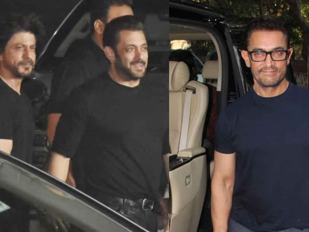 Shah Rukh Khan, Salman Khan Celebrate Aamir Khan's 60th Birthday At His Residence