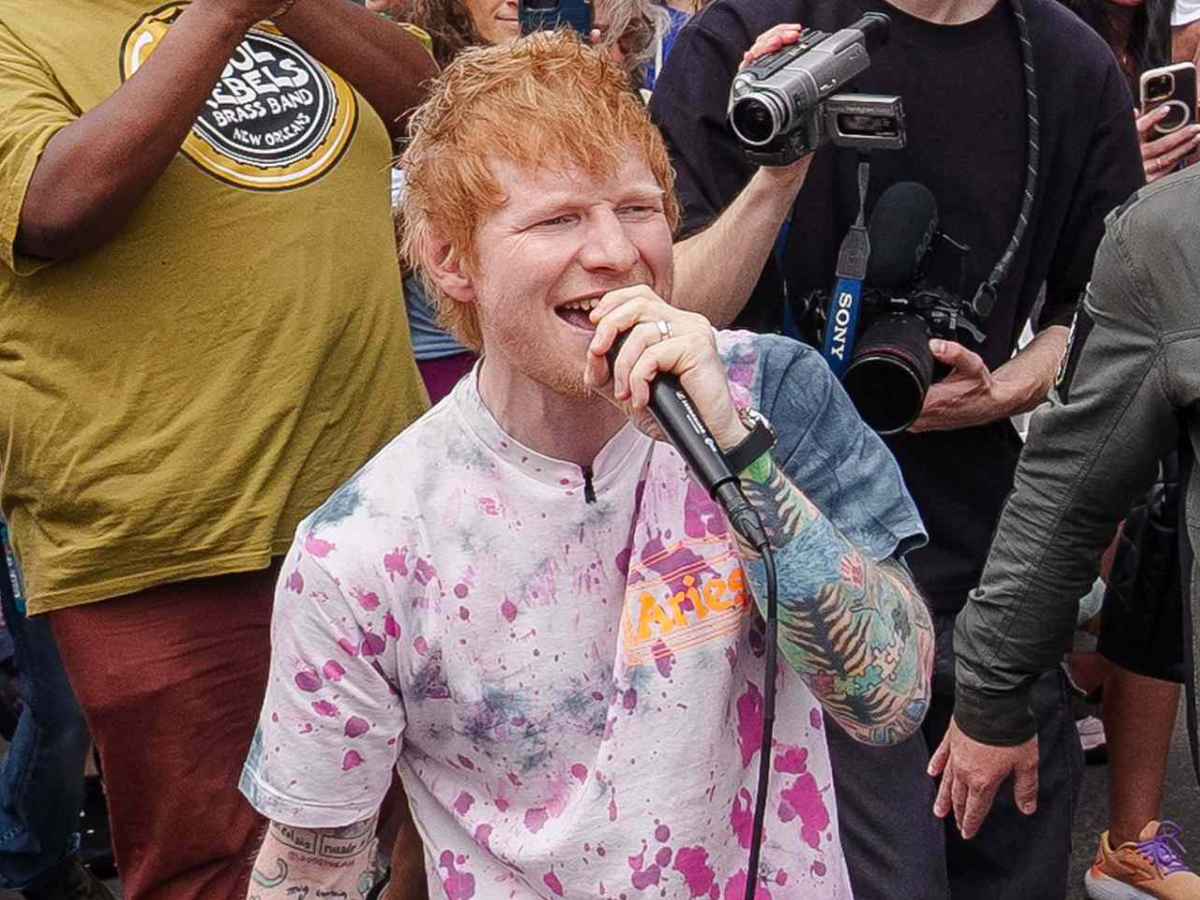 Ed Sheeran Surprises Fans With Impromptu Performance Of New Single 'Azizam' In New Orleans
