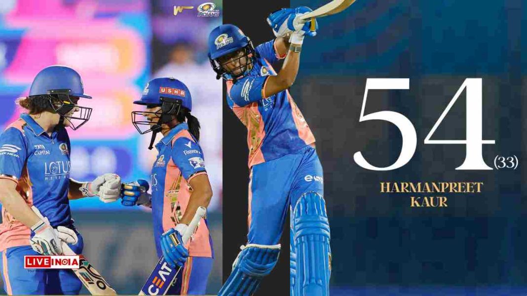 Harmanpreet Kaur Shines as Mumbai Indians Edge Past Gujarat Giants in WPL Thriller
