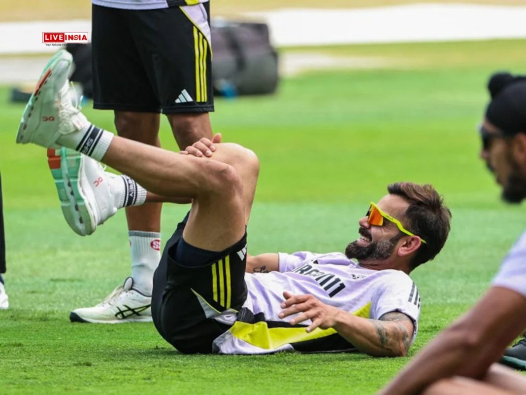 Champions Trophy Final: Virat Kohli Suffers Knee Injury in Training, Stops Practice