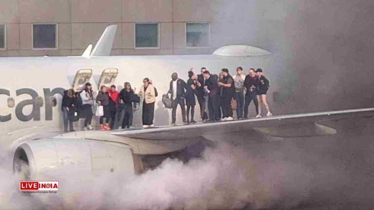 American Airlines Flight Catches Fire at Denver Airport, Passengers Evacuate in Chaos