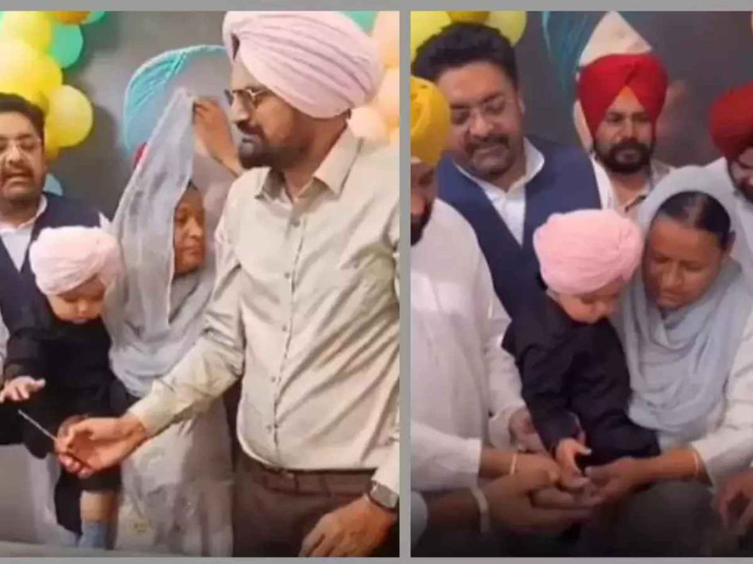 Sidhu Moosewala's Younger Brother Celebrates First Birthday With Family, Video Go Viral, Take A Look!